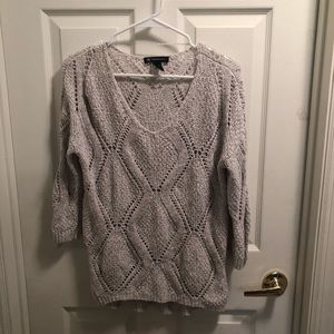 Grey cut out sweater